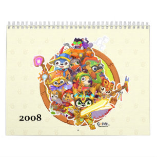 GoPets ouvrant le calendrier 2008