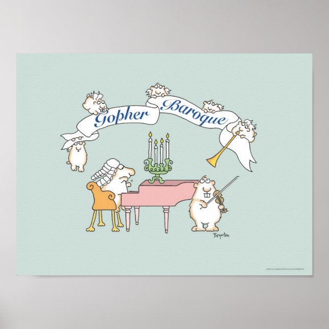 GOPHER BAROQUE poster par Sandra Boynton (Devant)
