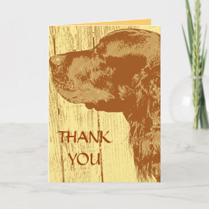 Gordon Setter Carte de note Merci