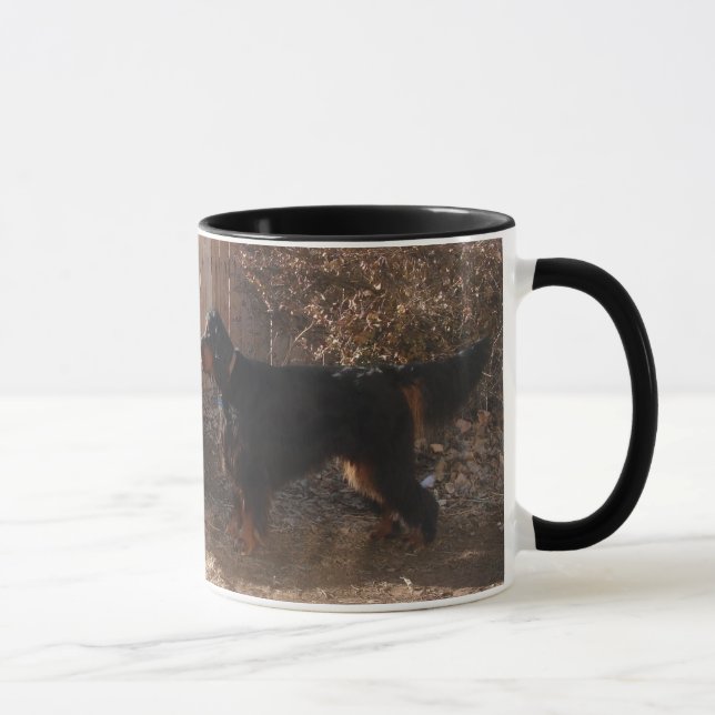 Gordon Setter Ceramic Ringer Mug (Droite)