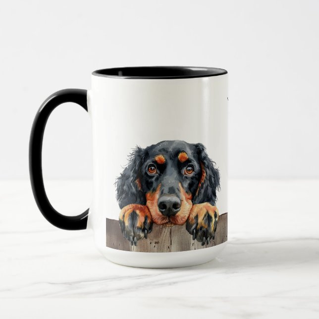 Gordon Setter Chien Mug (Gauche)