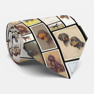 Gordon Setter Cigarette Card Cravate pour hommes