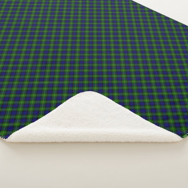 Gordon tartan bleu vert plaid (3/4)