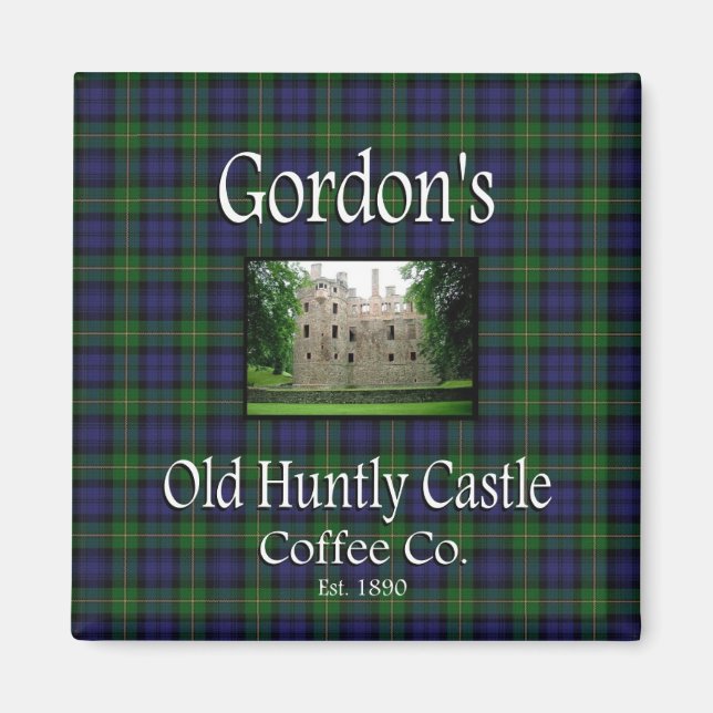 Gordon's Old Huntly Castle Coffee Co. Magnet (Devant)