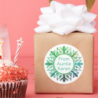 Gorgeous Christmas stickers personalized