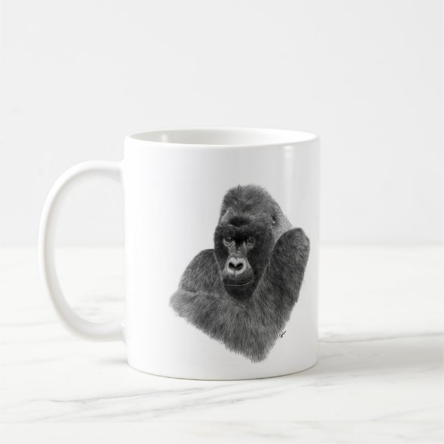 Gorilla Animal art Mugs (Gauche)