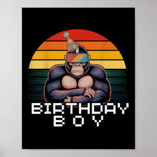 Gorilla Anniversaire Décorations Singe Balise Vr G