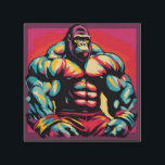 Gorilla Bodybuilder Lifter Pop Art Dessin<br><div class="desc">Digital Computer Animal Art - College Pop Art - Wild Animal Computer Images</div>