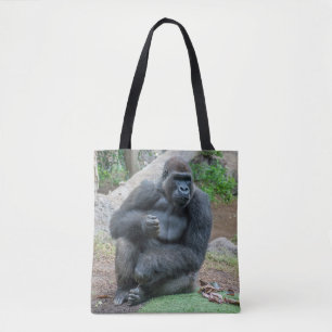 Gorille au sac fourre-tout à zoo
