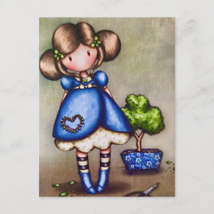 Gorjuss Girl Gardener Carte postale 