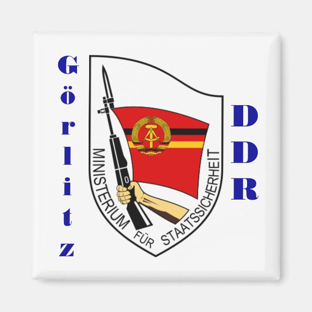 Görlitz, Allemagne Stasi Magnet DDR (Devant)