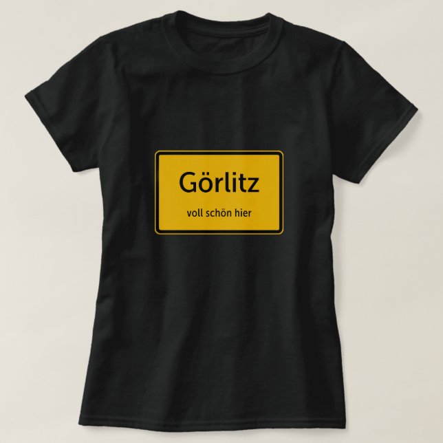 Görlitz Dames T-shirt Tshirt T-shirt (Design devant)