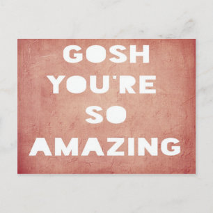 Gosh, carte postale Extraordinaire