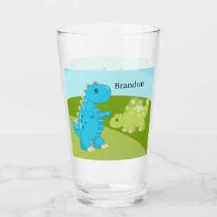 gosses mignons dinosaure ajouter nom Verre
