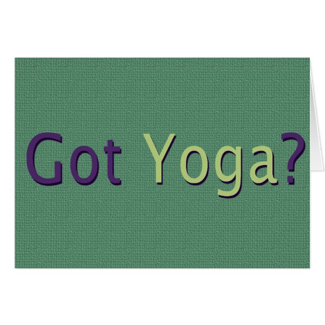 Got Yoga? (Devant horizontal)