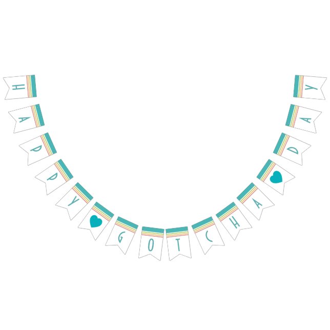 Gotcha bannière heureuse de partie d'adoption de (Tout)