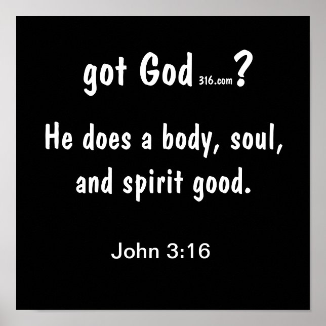 gotGod316.com Poster mural (Devant)