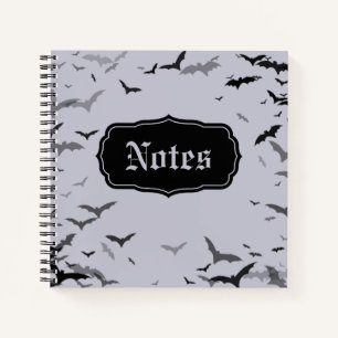 Goth Bats Lavande et Carnet noir