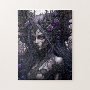 Goth Fairy Dark Imaginaire Art Jigsaw Puzzle