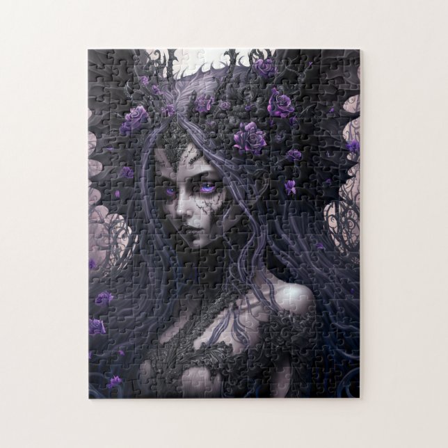 Goth Fairy Dark Imaginaire Art Jigsaw Puzzle (Vertical)