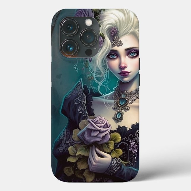 Goth Girl Art coque iphone (Verso)