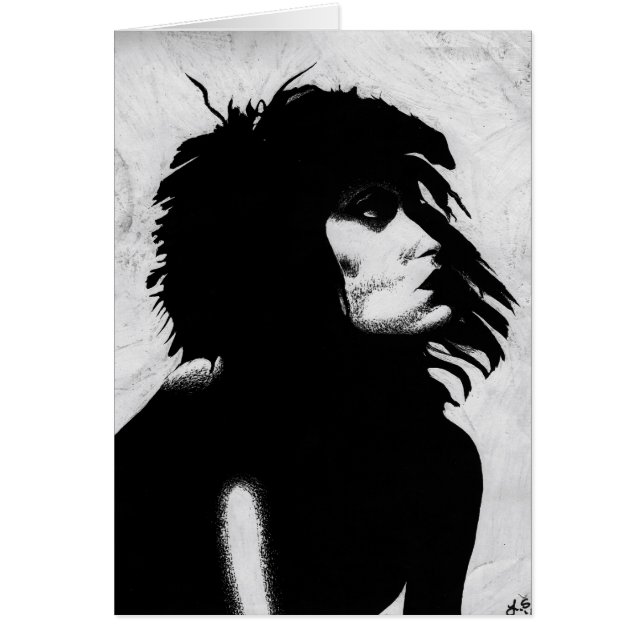 Goth Goddess Woman Portrait Iconique Mode Art (Devant)