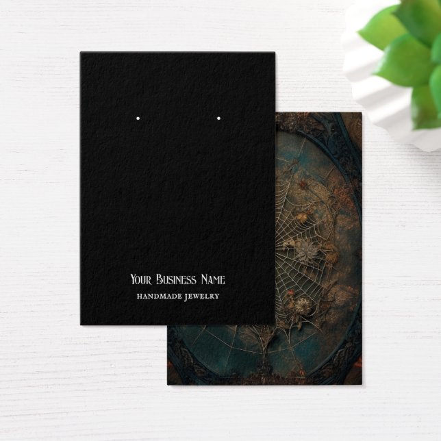 Goth Gothic Spiderweb Elevage Carte d'affichage (Bureau)
