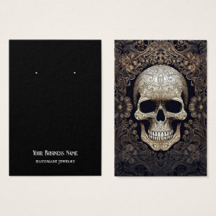 Goth Gothique Crâne d'oreille carte d'affichage