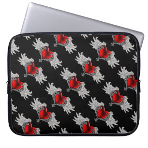 Goth Heart avec Ange Wings Portable Sac
