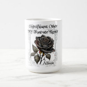 Goth Importante Autre Rose noir Mug