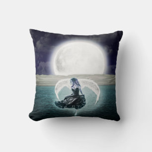 goth lune ange coussin