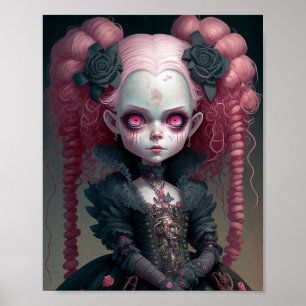 Goth Princesse Gothique Imaginaire Art Poster