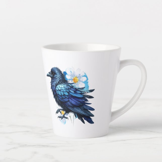 Goth Raven Coffee Mug Dark Aesthetic (Droite)