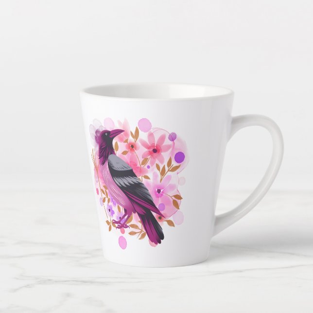 Goth Raven Coffee Mug Dark Aesthetic (Droite)