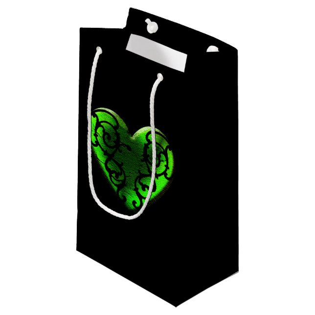 Goth St. Patrick's Day Sac Coeur Vert (Devant Angle)