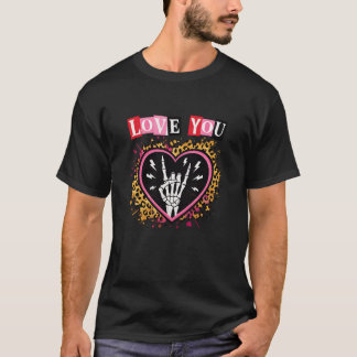 Goth Valentine tshir| Love You Punk Heart  T-Shirt