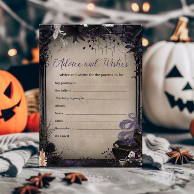 Gothic Baby est de brasser conseil et des souhaits (A Baby is Brewing Baby Shower Advice and Wishes Game)