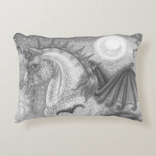 Gothic Dapplé Halloween UNICORN ACCENT COUSSIN