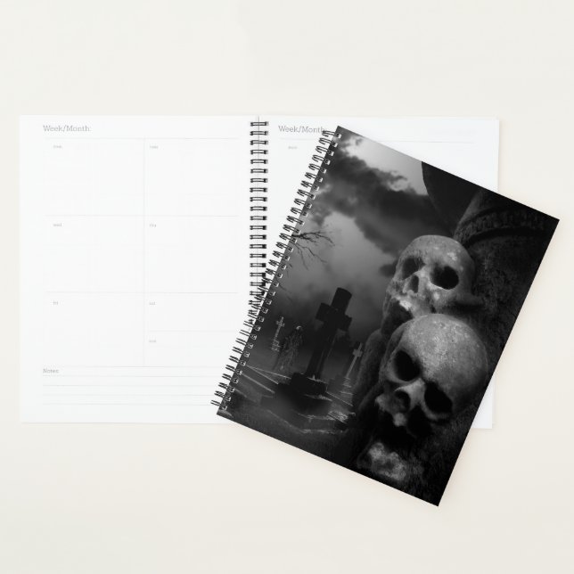 Gothic Graveyard Planner (Devant avec enveloppe)