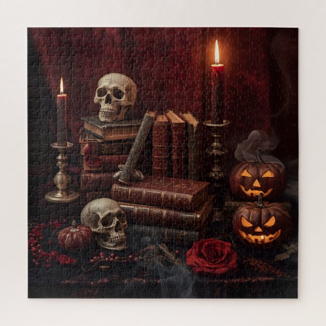 Gothic Halloween Still-Life Puzzle  (Vertical)