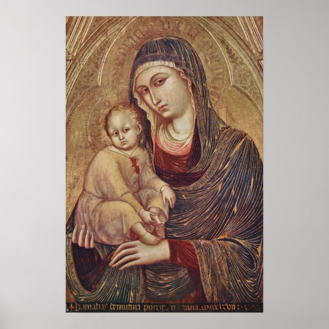 Gothic Madonna and Child poster (Devant)