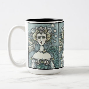 GOTHIC NEPTUNE'S MERMAID LOVER, DEUX TONE MUG Blac