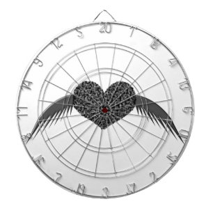 Gothique aimer amour Cible de flechettes coeur