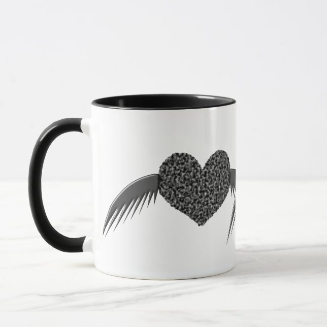 Gothique aimer amour Coeur Mug (Gauche)