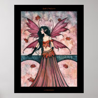 Gothique Automne Automne Fée Poster d'Art Imprimer