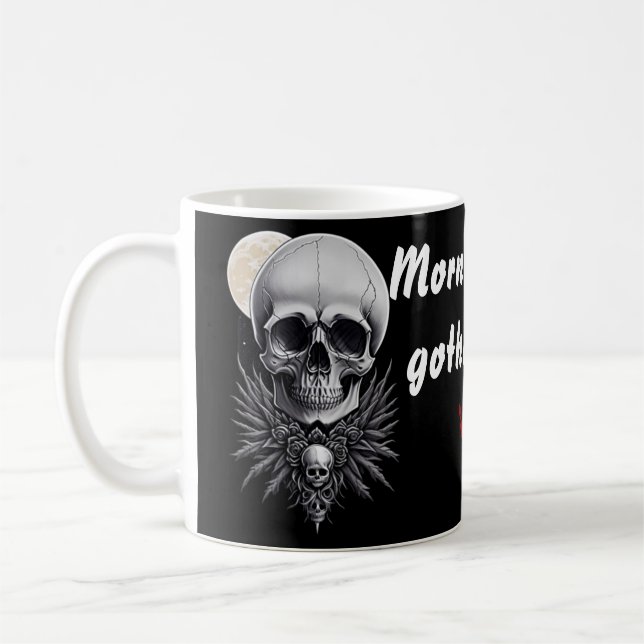 Gothique Crâne Mug (Gauche)