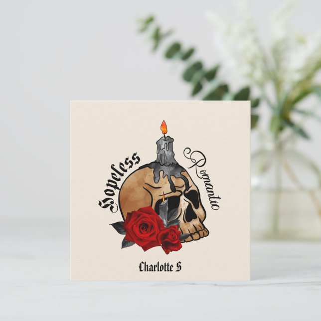 Gothique Crâne sans espoir romantique (Debout devant)