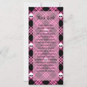 Gothique Crâne Tartan Plaid