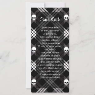 Gothique Crâne Tartan Plaid