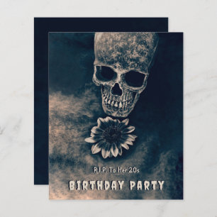 Gothique Crâne tournesol RIP À son budget des anné